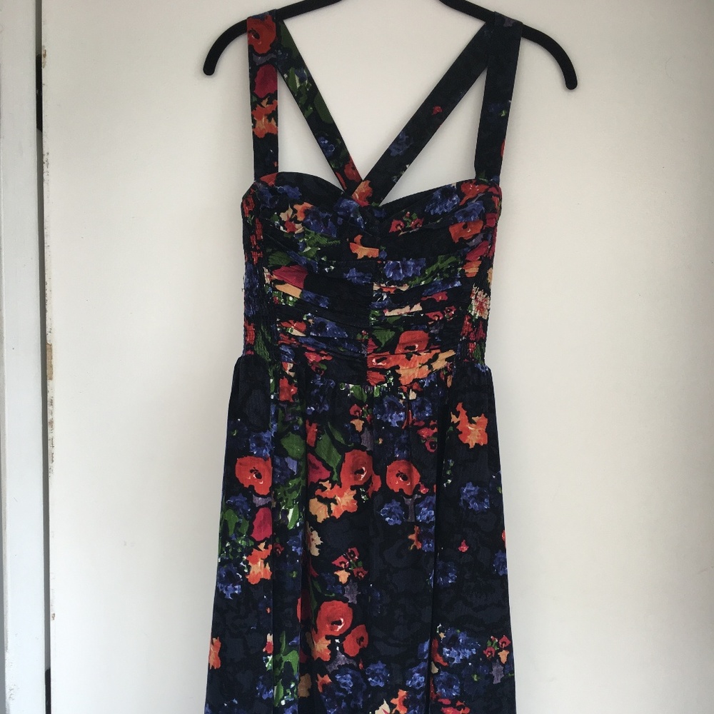 Anthropologie 'HD in Paris' Floral Corduroy Dress